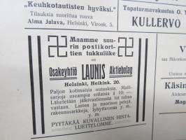 Naisten Ääni - erä lehtiä 20 kpl vuosilta 1909-1910, hyvää ajankuvaa naisten ja naisasialiikkeen näkökulmasta