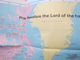 Logos / Doulos - Pray for the World MAP maailmankartta -uskonnollisen herätysliikkeen käytössä olleet kaksi &quot;lähetyslaivaa&quot; kiersivät satamissa ympäri maailmaa