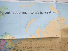 Logos / Doulos - Pray for the World MAP maailmankartta -uskonnollisen herätysliikkeen käytössä olleet kaksi &quot;lähetyslaivaa&quot; kiersivät satamissa ympäri maailmaa