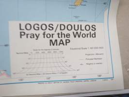 Logos / Doulos - Pray for the World MAP maailmankartta -uskonnollisen herätysliikkeen käytössä olleet kaksi &quot;lähetyslaivaa&quot; kiersivät satamissa ympäri maailmaa