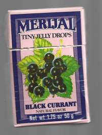 Merijal Tiny Jelly Drops   /  Merijal Oulu  . tyhjä makeisrasia
