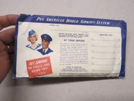 PAA Pan American World Airways - Only flying Clippers... -travel document covers / matkalippukotelo