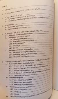 Ravihevosen klassinen hieronta, fysioterapian soveltaminen