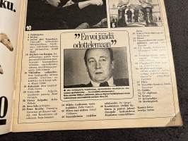 Suomen Kuvalehti 1977 nr 44, Suomi jätti Kyproksen (Yk-joukot),  Herbert von Karajan, E. J. Taanila palkittu kyläkauppias, mielisairaanhoitajat