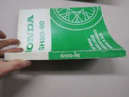 Honda SH50-80 Shop Manual / Manuel d´atelier / Werkstatt-Handbuch / Manual de taller -korjaamokirja
