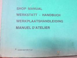 Honda SH50-80 Shop Manual / Manuel d´atelier / Werkstatt-Handbuch / Manual de taller -korjaamokirja