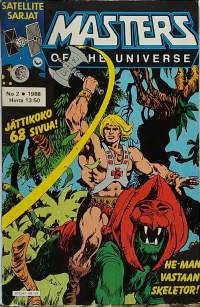 Satellite - sarjat. Masters of the  Universe 2/1988. He-Man vastaa Skeletor. (Sarjakuvalehdet, sopiva keräilykappaleeksi)