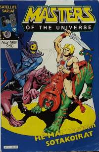 Satellite - sarjat. Masters of the  Universe 3/1988  He-Man vastaan sotakoirat .(Sarjakuvalehdet)