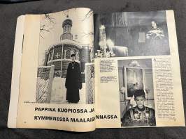 Kotiliesi 1969 nr 2, Niilo Karjomaa, tapetit,  nuori koti vanhassa talossa - Folke-Wickström ja Gunda Åbonde-Wickström, Niilo Karjomaa, armeijassa