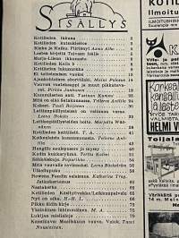 Kotiliesi 1969 nr 5, Mitä on elää Satakunnassa (Anja ja Into Merilehti, - Raili ja Hannu Kyssä), kaikenlaista kananmunasta, vauvan vaatekaappi ja muut pikkutavarat
