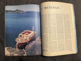 Kotiliesi 1969 nr 8, Maija Pekkarinen, kevättakki -69, m/s Merimaja - Reino Luoto perheineen