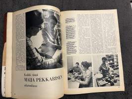 Kotiliesi 1969 nr 8, Maija Pekkarinen, kevättakki -69, m/s Merimaja - Reino Luoto perheineen