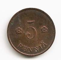 5 penniä  1936