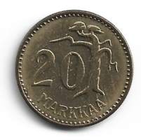 20   markkaa  1957