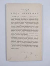 Kirje taivaaseen : runoja