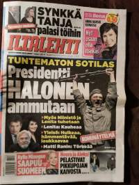 Presidentti Halonen ammutaan (aiheena Kristian Smedsin ohjaama Tuntematon sotilas). Iltalehti 281.11. 2007