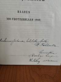 Muistojulkaisu Raahen kaupungin 300-vuotisjuhlaan 1949