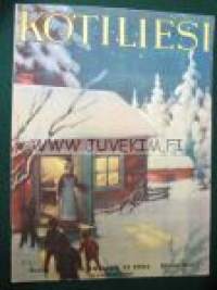 Kotiliesi 1934 nr 2 kansi Rudolf Koivu &quot;Kun isä lampun osti&quot;