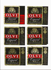 Olvi Special  Olut -  olutetiketti 6  kpl