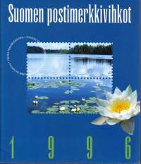Suomen postimerkkivihkot vuosilajitelma 1996 ** postituore.  Postin alkuperäispakkaus. Postitusarvo 1. lk:n merkeillä on  jo 23€!!! v. 2024. LAPE 2023 (60€)