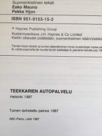 Auton sähkövarusteet - Toiminta, rakenne, huolto, korjaus