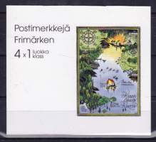 Suomi - Muumeja V49 ** postituore (15.3.2000). LAPE 1515-1518. 4 x 1.lk. Setecin painama 1. painos