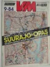 Vauhdin maailma 1984 nr 9 -mm. Suurajot, Mitsubishi Colt Turbo, MM-motocross Kuopio, VM-TWR Street Race Hanko, SM-Imatra ralli EM-RR Imatra
