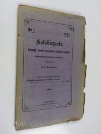 Kyläkirjasto : lukemisia Suomen kansalaisille erinäisissä aineissa : N:o 1/1895