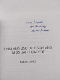 Finnland und Deutschland im 20. Jahrhundert (signeerattu, tekijän omiste)