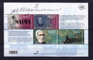 Suomi - 2006 - J.V. Snellmanin syntymästä 200 v. ** postituore (11.1.2006). LAPE 1770-1773. 4 x 0,65€. Postitusarvo 2,60€.