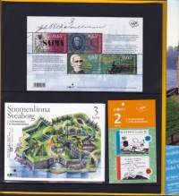 Suomen postimerkkivihkot ja postimerkit vuosilajitelma 2006 ** postituore.  Pelkkä postitusarvo 1.-2.lk:n merkeillä on  jo 92,50€!!! Muut merkit 10,55€. Yht.103,05€