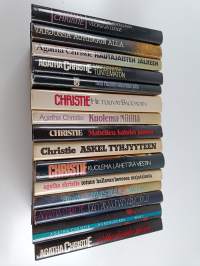 Agatha Christie -paketti (15 kirjaa) : Askel tyhjyyteen ; Neiti Marplen viimeinen juttu ; Määränpää tuntematon ; Totuus hallavan hevosen majatalosta ; Kuolema läh...