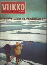 Viikkosanomat 1960 nr12 / Haikupirtti, Rock Hudson, yksin avaruudessa, Salpausselän kisat, taistelu SAK:sta