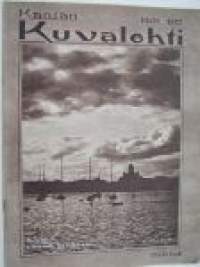 Kansan Kuvalehti 1927 nr 34 (Kansi: Helsinki kuutamossa 1927) Keskiaukeama: Suurkalastusta Laatokan merellä