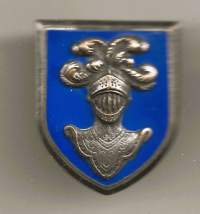 Armoured Cavalry Branch Training School - Ranska - lukkoneulamerkki 3,5x3 cm emali