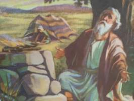 Aabraham rakentaa alttarin opetustaulu