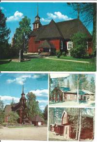 Keuruu   kirkko    - paikkakuntakortti, kirkkopostikortti  kirkkokortti  2 kpl erä