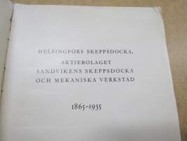 Helsingfors Skeppsdocka, Aktiebolaget Sandvikens Skeppsdocka och Mekaniska Verkstad 1865-1935 -shipyard history