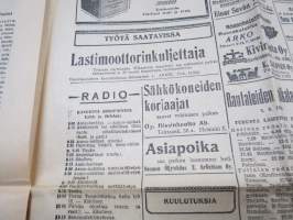 Sosialisti, 4.9.1944 - Tänään klo 8.00 sotatoimet lakkasivat rinatamillamme, Rauhanneuttoluihin ryhtymisestä päätös -sanomalehti
