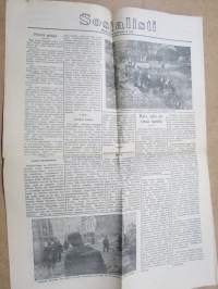 Sosialisti, 4.9.1944 - Tänään klo 8.00 sotatoimet lakkasivat rinatamillamme, Rauhanneuttoluihin ryhtymisestä päätös -sanomalehti