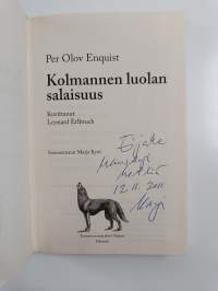 Kolmannen luolan salaisuus (signeerattu, tekijän omiste)