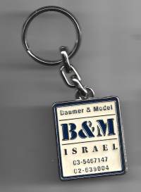 B&amp;M Israel   avaimenperä     mainoslahja