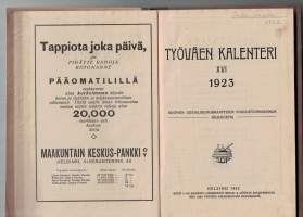 Työväen kalenteri v.1923.