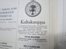 Ohion, Pensylvanian ja West Virginian Suomalaisen Raittiusliiton Kesäjulkaisu 1929