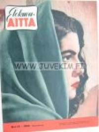 Elokuva-Aitta 1953 nr 15 (Suomen Rita Hayworth -kilpailun tulos, voittaja Amele Turtiainen sekä 6 muuta), elokuva Quo Vadis, Maj-Britt Nilsson, tähtikuvissa