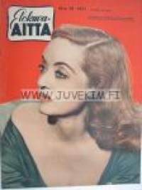 Elokuva-Aitta 1951 nr 10, Kansikuva Bette Davis, Martti Katajisto, Marlene Dietrich, Dana Andrews, Tähtikuvasto Bing Crosby - Thomas Mitchell - Jennifer Jones