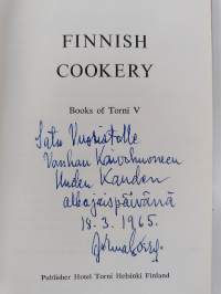 Finnish cookery (signeerattu, tekijän omiste)