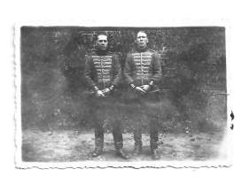 Luurankomiehet (Rakuunat)- sotilasvalokuva, valokuva  6x9 cm