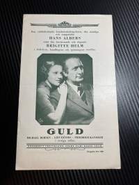 Kultaa / Guld -käsiohjelma pääosissa / i huvudrollerna Michael Bohnen, Lien Deyers