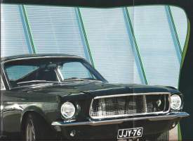 Ford Mustang Fastback 1968  -  juliste taitettu kirjekokoon